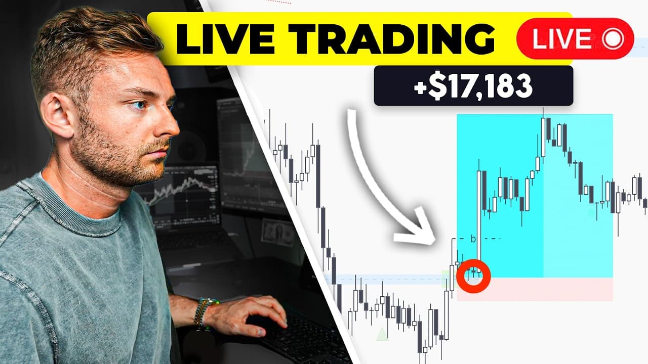 LIVE DAY TRADING - How I Profit $17,183 Risking $2k (Full Strategy)